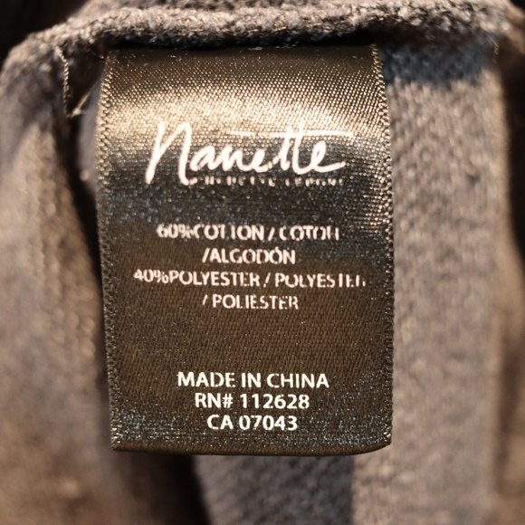 Nanette Lepore Gray Floral Embroidered Pullover Sweatshirt Size Small - Picture 12 of 12